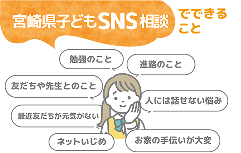 宮崎県子どもSNS相談でできること